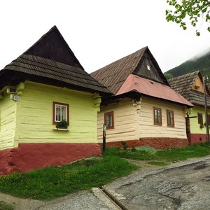Vlkolinec, Slovakia - traditional old construction village